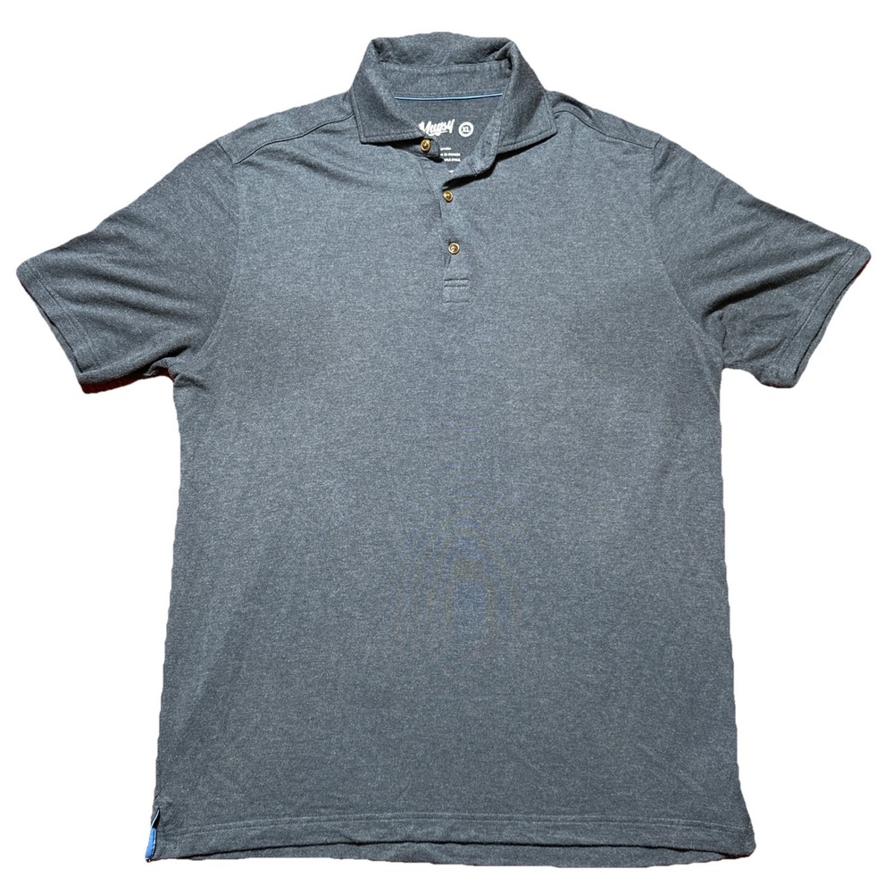 Mugsy Cashmere /Modal Blend Short Sleeve Polo Shirt (Men's XL) Blue